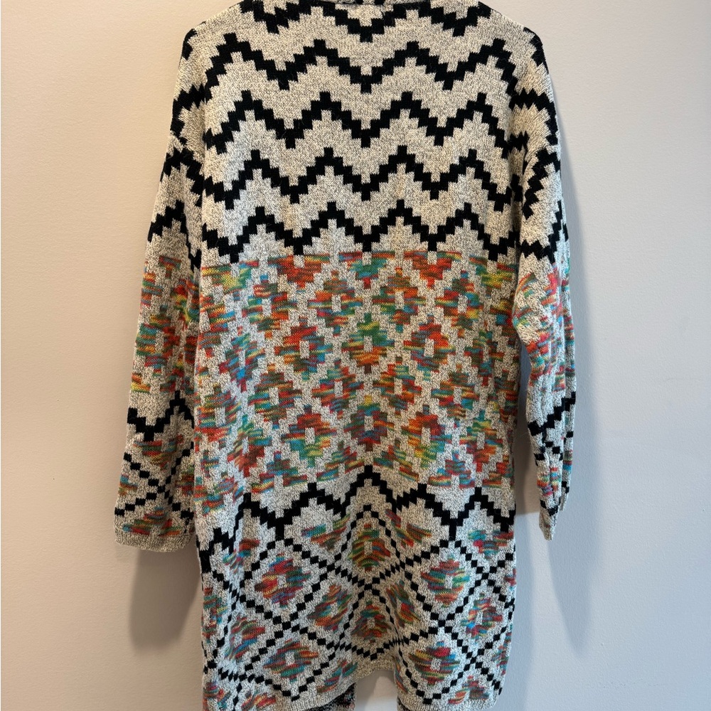 Debut Multicolor Patterned Cardigan - Picture 3 of 7